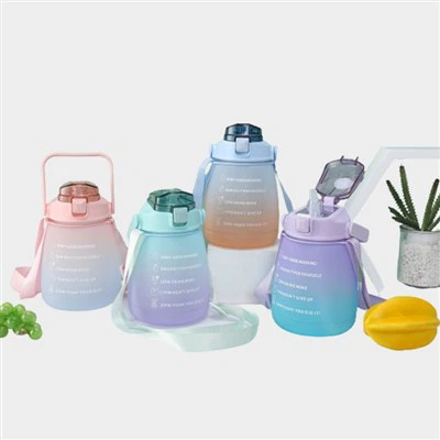 Farverig bærbar halmkop til studerende